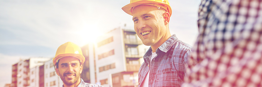 photo d'employés de la construction