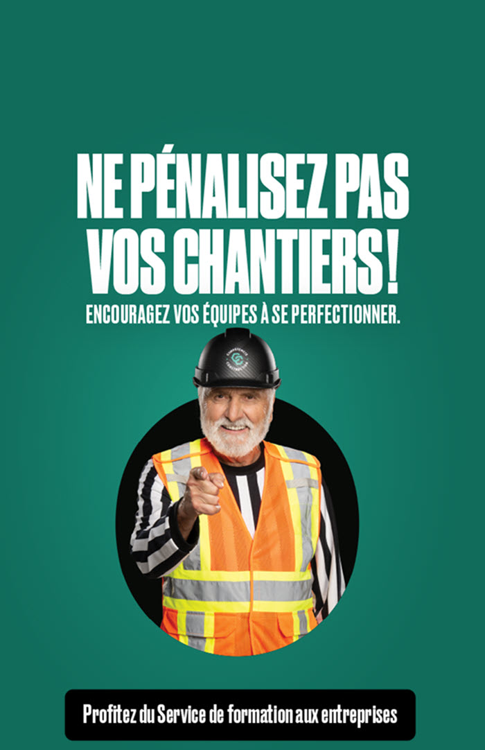 Ne pénalisez pas vos chantiers! Encouragez vos équipes à se perfectionner.